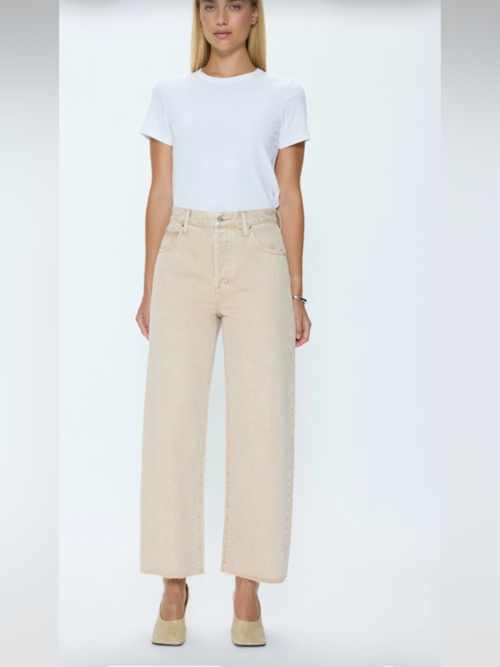 pistola Tate High-Rise bowed Wide Leg Jeans